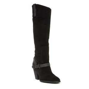 NEW DOLCE VITA Hawthorne Knee High Boots, Black Suede